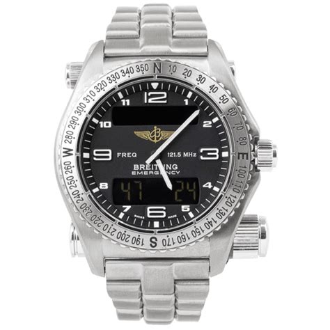 breitling emergency titanium quartz|Breitling titanium emergency watch.